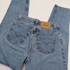 Vtg 90s Womens 10 Levis Orange Tab Jeans 951 Taper High Waist Cool Mom 28x30